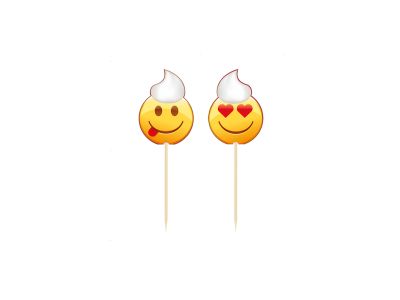 Gebäckeinstecker Emoji "Sahnetörtchen"