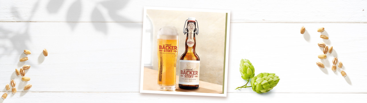 Bäcker Stoff Bier