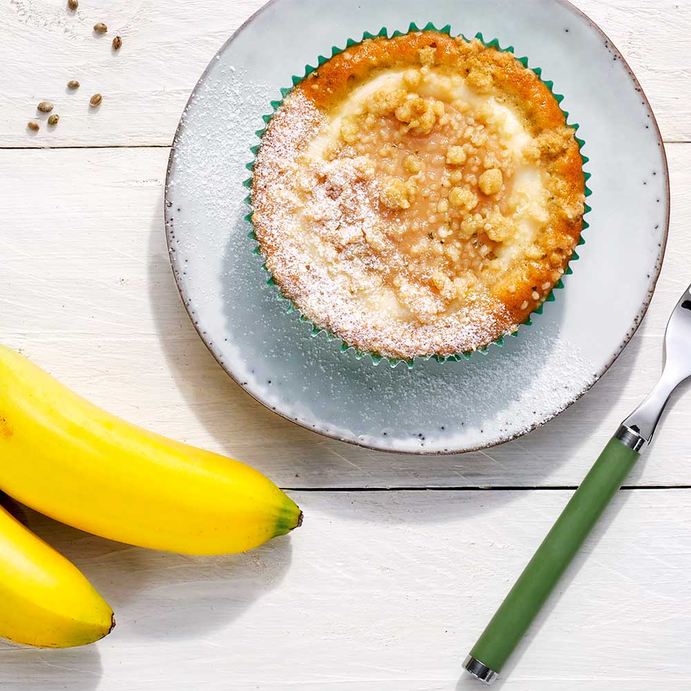 Bananen-Hanf-Küchlein Bananen-Hanf-Küchlein